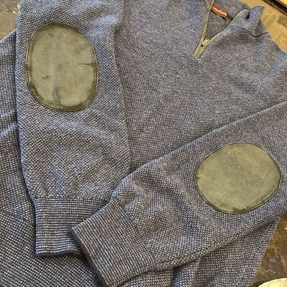 Luciano Barbera men’s 1/4 Zip Sweater - Picture 2 of 7